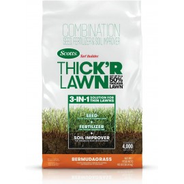 Scotts Turf Builder THICK'R LAWN Grass Seed, Fertilizer, and Soil Improver for Bermudagrass, 4,000 sq. ft., 40 lbs.