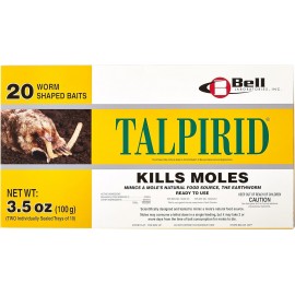 Bell Laboratories Talpirid 7150 Mole Bait Worms, 20 Count