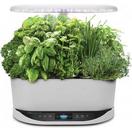 AeroGarden Bounty - Indoor Garden with LED Grow Light, WiFi and Alexa Compatible, White