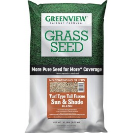 GreenView Fairway Formula Grass Seed Turf Type Tall Fescue Sun & Shade Blend - 20 lbs.