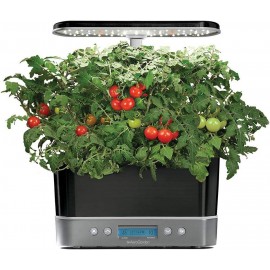 AeroGarden Harvest Elite Indoor Garden Hydroponic System with LED Grow Light and Herb Kit, Holds up to 6 Pods, Platinum