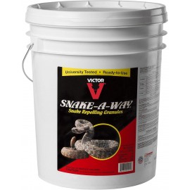 Victor VP362 Snake-A-Way Outdoor Snake Repelling Granules - Snake Away Repellent Repels Against Poisonous and Non-Poisonous Snakes - 28 LBs