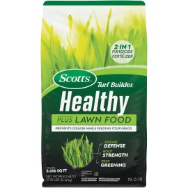 Scotts Turf Builder Healthy Plus Lawn Food, 2-in-1 Fungicide and Fertilizer, 8,000 sq. ft., 27.40 lbs.