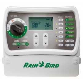 Rain Bird SST600IN Simple-To-Set Indoor Sprinkler/Irrigation System Timer/Controller, 6-Zone/Station (this New/Improved Model Replaces SST600I),Gray/Green