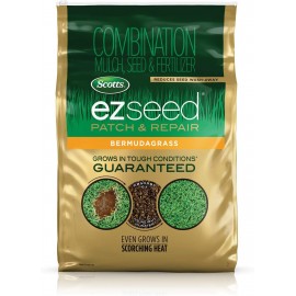 Scotts EZ Seed Patch and Repair Bermudagrass, 20 lb. - Combination Mulch, Seed, and Fertilizer - Tackifier Reduces Seed Wash-Away - Even Grows in Scorching Heat - Covers up to 445 sq. ft.