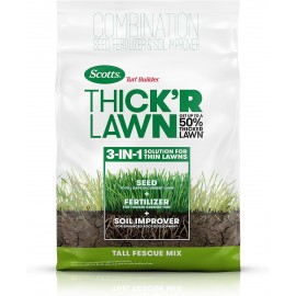 Scotts Turf Builder THICK'R LAWN Grass Seed, Fertilizer, and Soil Improver for Tall Fescue, 4,000 sq. ft., 40 lbs.